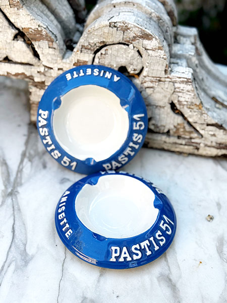 Vintage French Ashtray #PASTIS blue