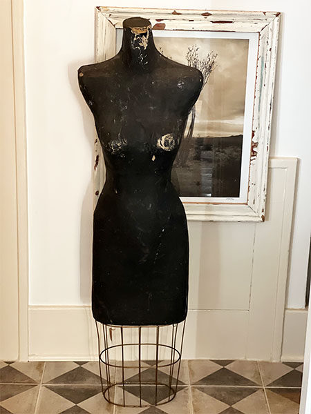 Antique Black Dress Form #Bdp