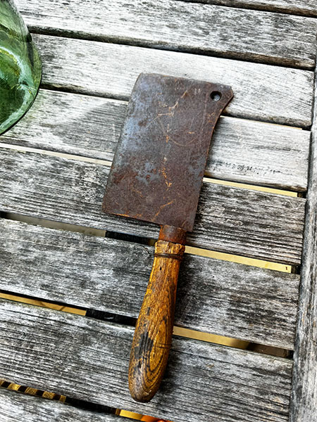 Antique Butcher Cleaver #hol2 1