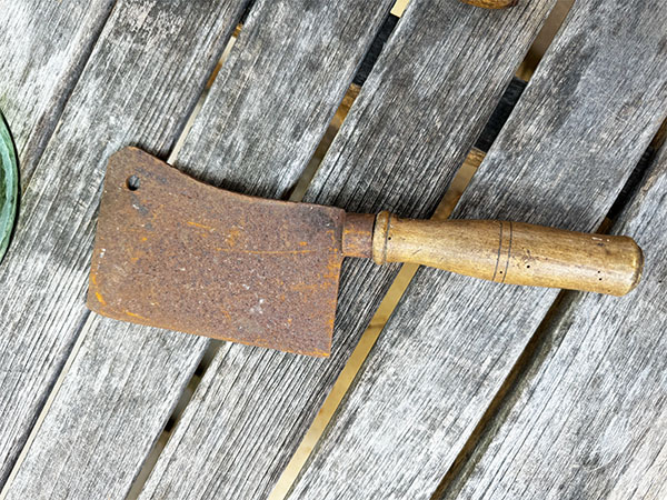 Antique Butcher Cleaver #hol2 2