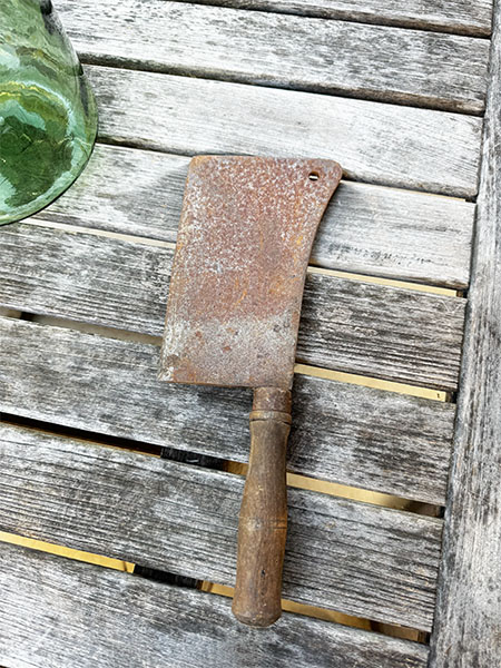 Antique Butcher Cleaver #hol2 3