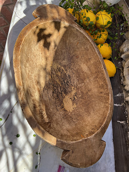 Antique Dough Bowl #21 FREE SHIPPING 1