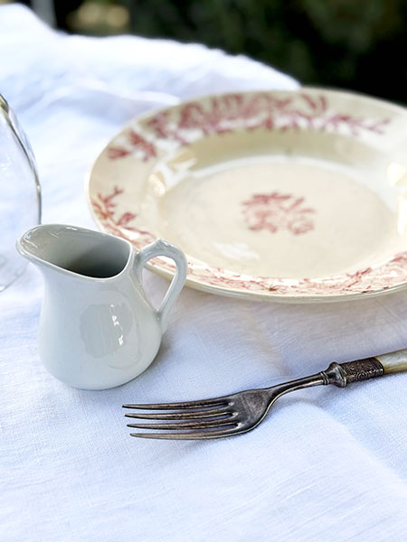 Antique Shallow Bowls / Salad Plate SET 10 #pink 2