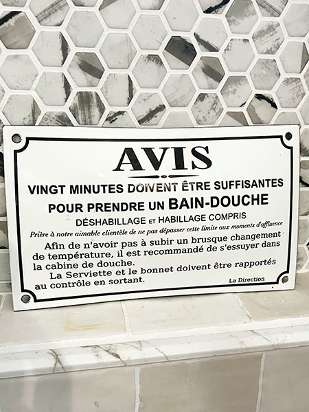 French Sign #washingnotice FREE SHIP 1